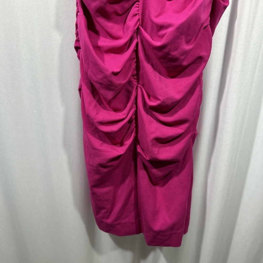 NWT‎ $385 Nicole Miller [ 4 ] Jersey Palazzo Off Shoulder Dress Very Berry - Picture 9 of 15